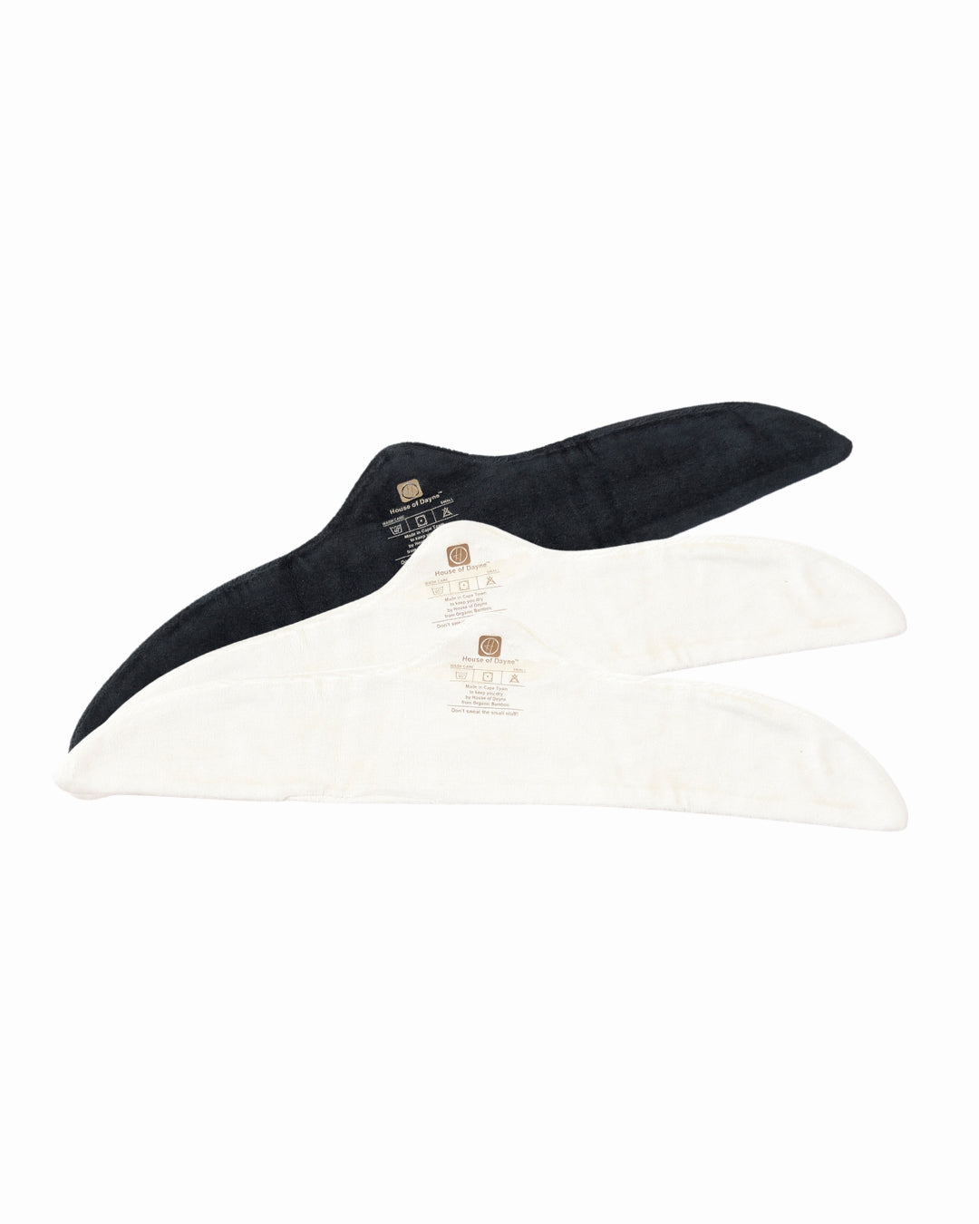 3-Pack (2 Cream & 1 Black) - Organic Bamboo Bra Liners