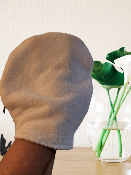 Exfoliator Scrub Washmitten -Dual Textured Deep Cleansing